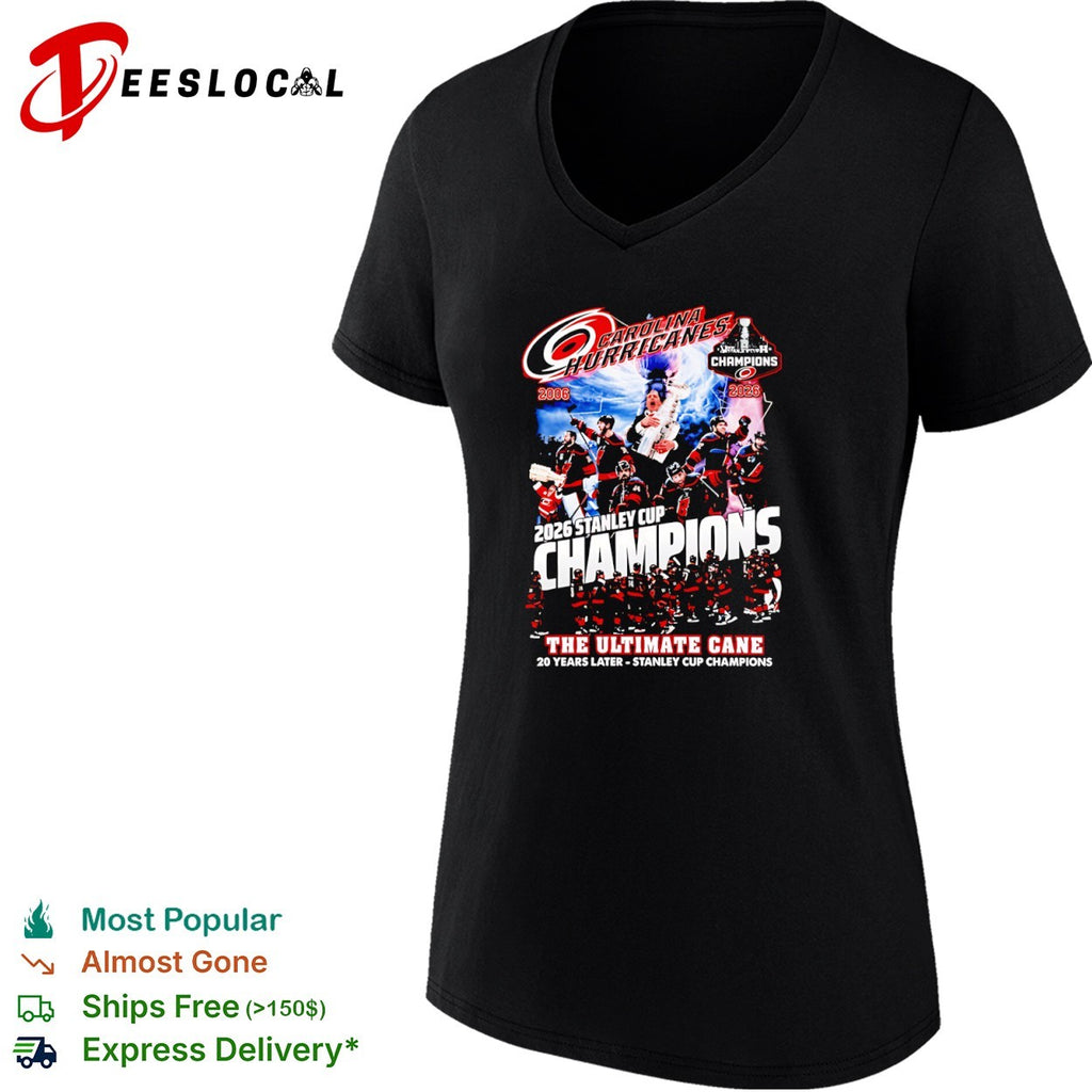 Carolina Hurricanes the ultimate cane team collage 2006 2026 Stanley Cup champions 20 years later shirt