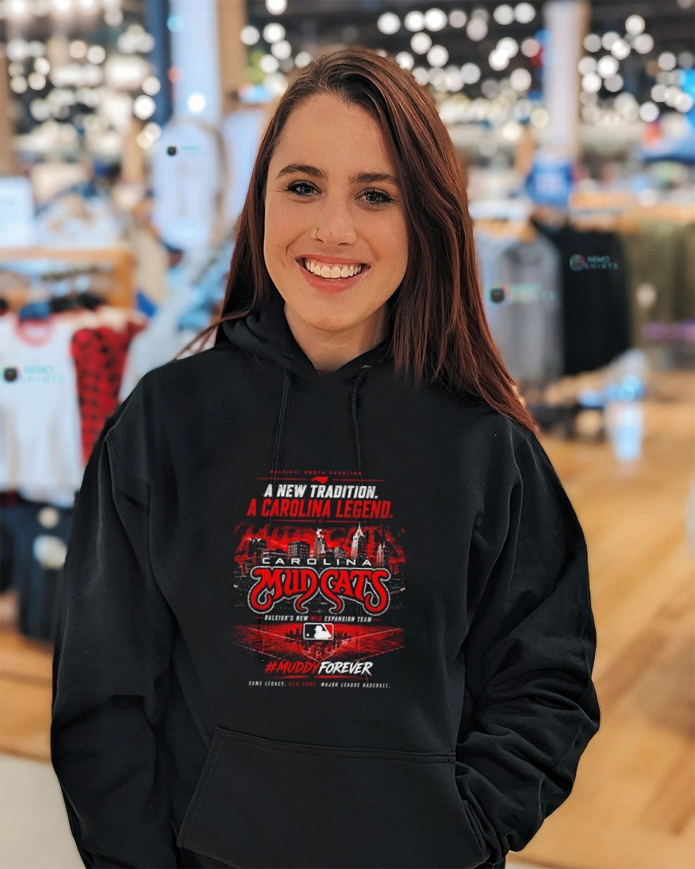 Carolina Mudcats a new tradition a Carolina legend Raleigh’s new MLB expansion team shirt