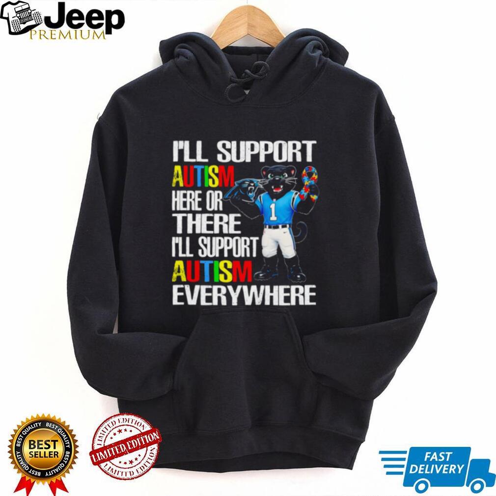 Carolina Panthers Mascot Autism Awareness Support T Shirt