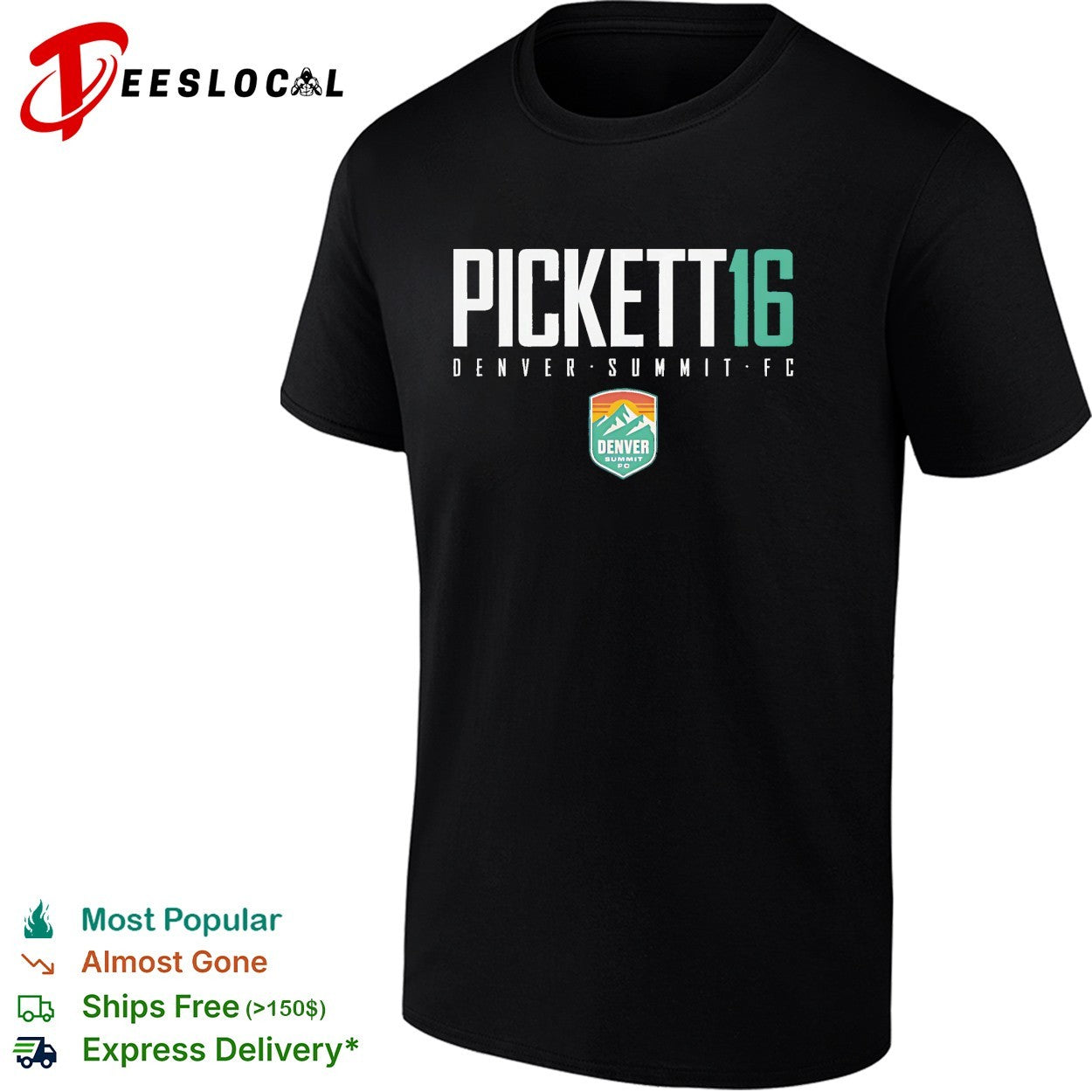 Carson Pickett 16 Denver Summit FC professional women’s soccer team shirt