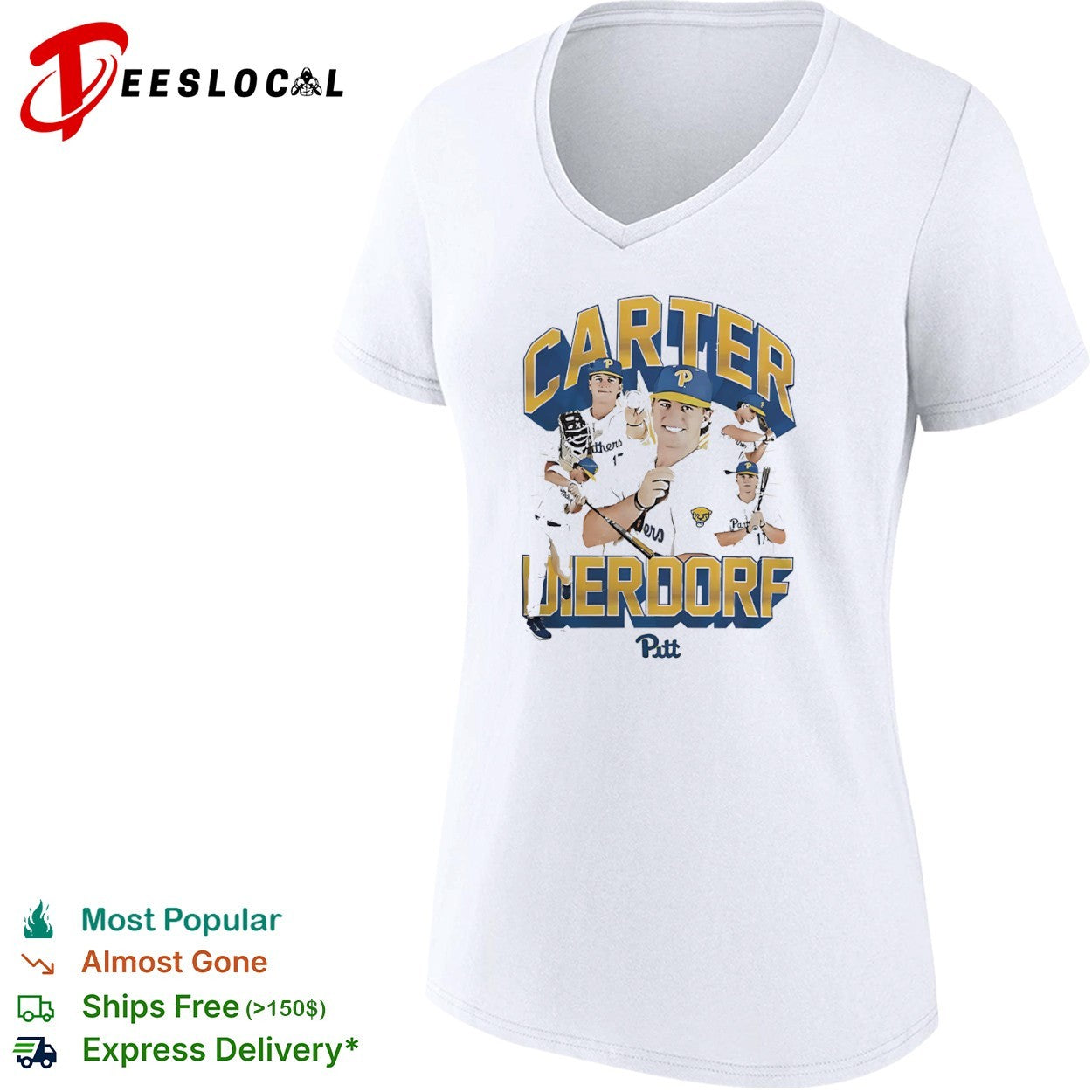 Carter Dierdorff Pittsburgh Panthers NCAA Baseball College shirt