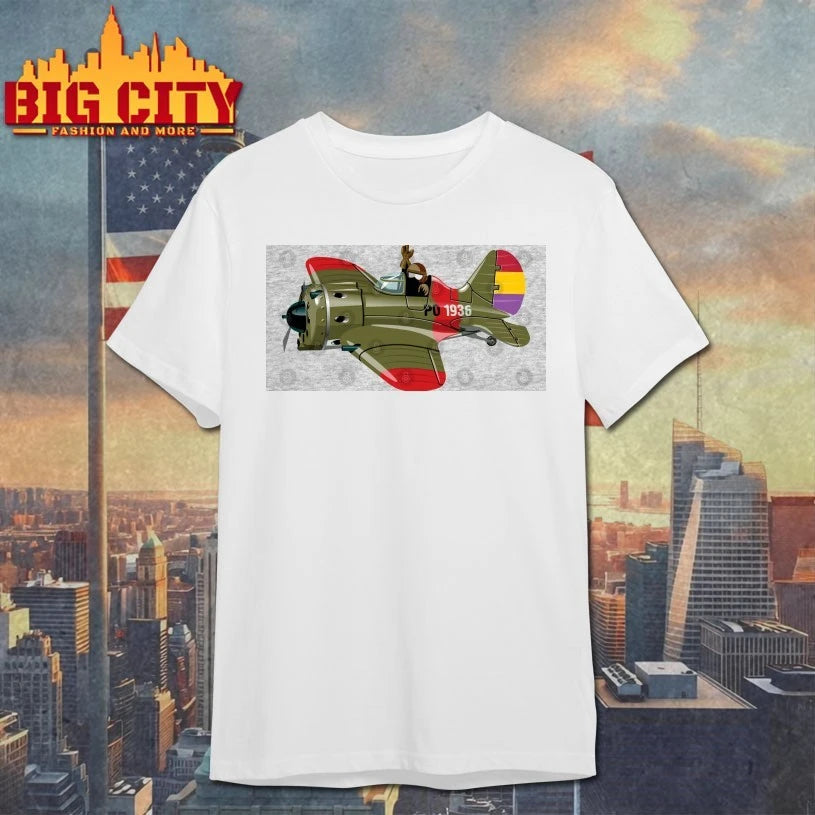 Cartoon Plane Cartoon retro fighter shirt