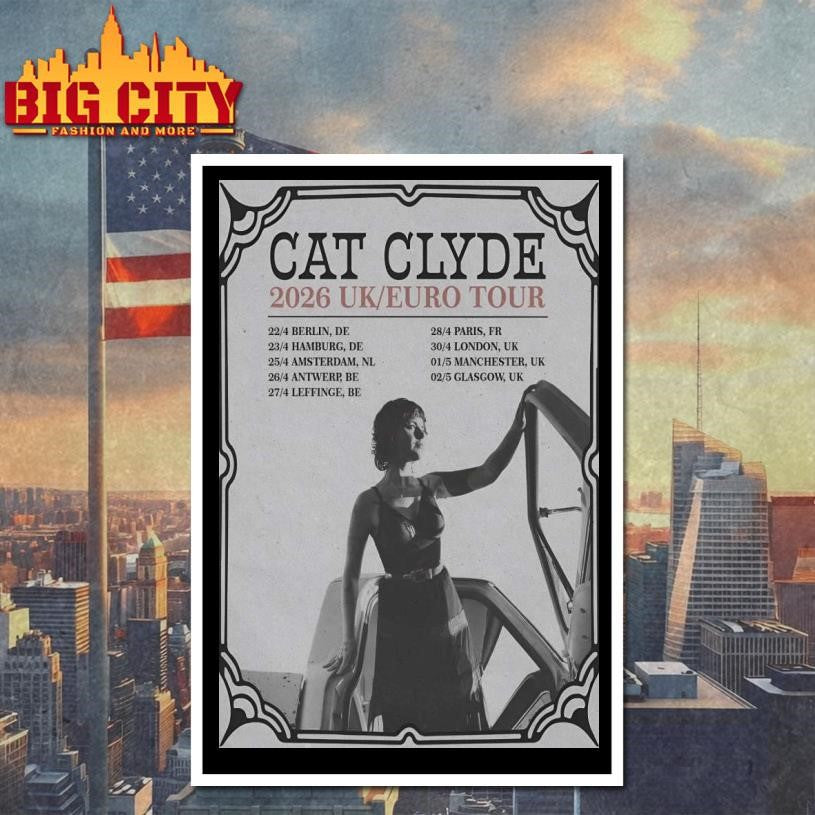 Cat Clyde 2026 UK-EU Tour Poster Shirt