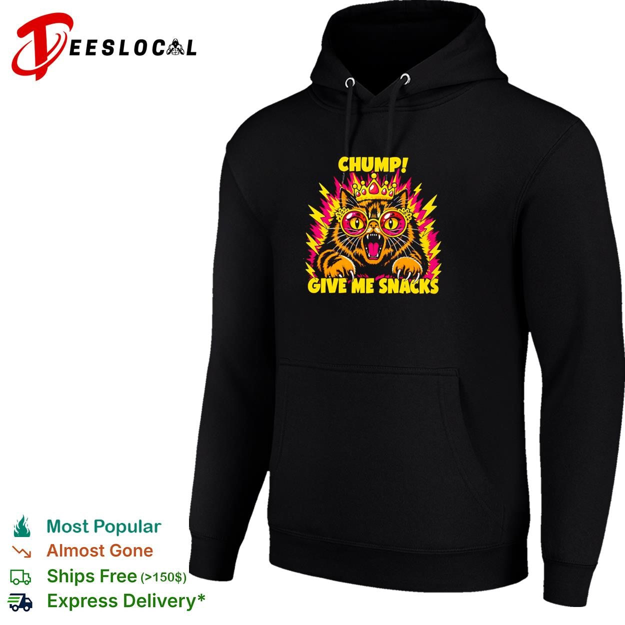 Cat chump give me snacks shirt