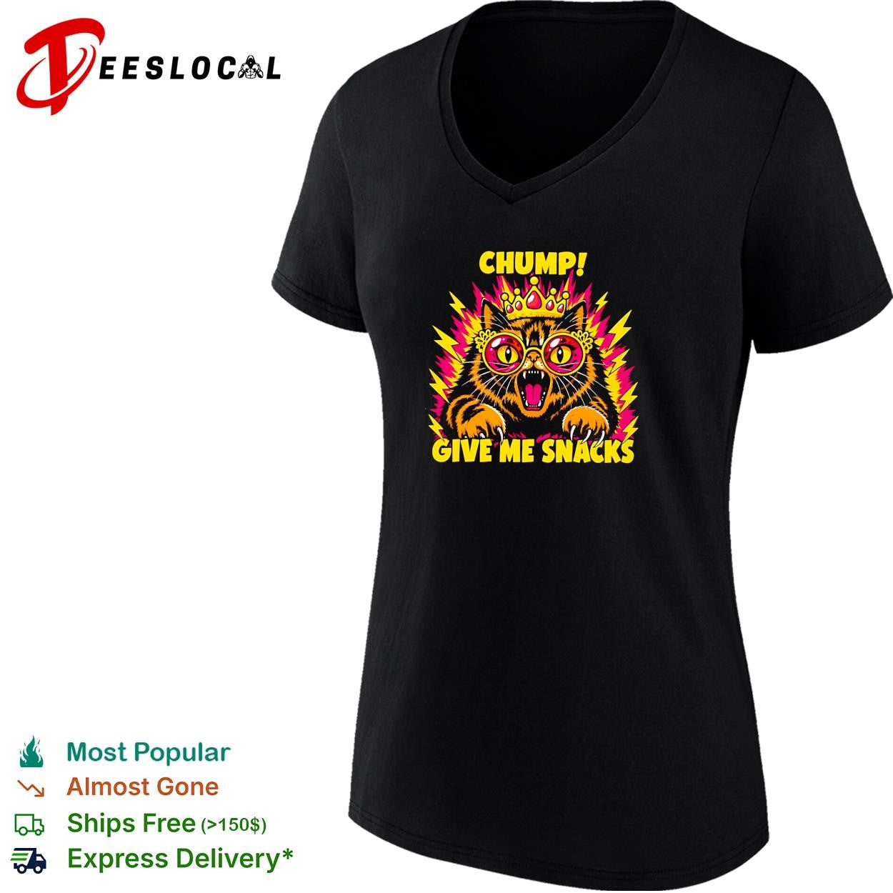 Cat chump give me snacks shirt
