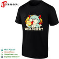 Cat eating lemon well sheeyit shirt