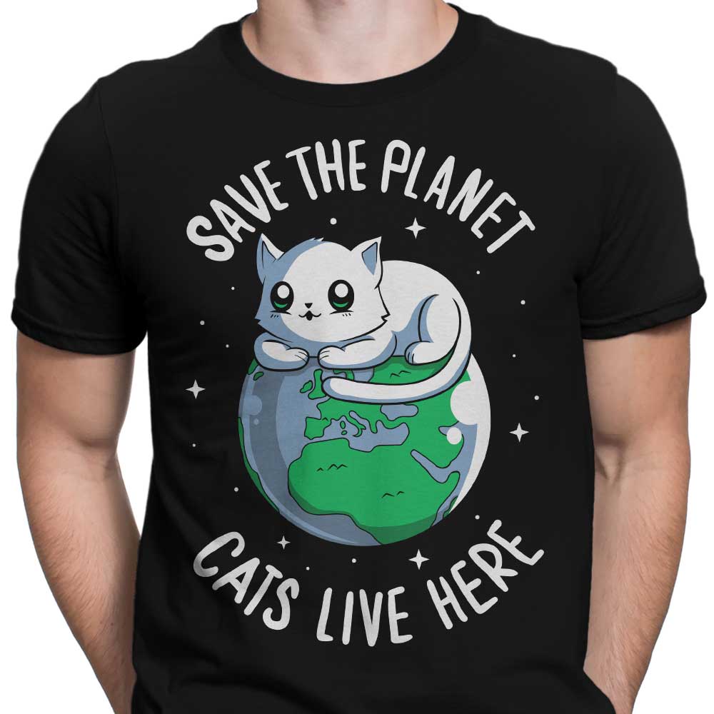 Cats Live Here - Men's Apparel T-Shirts, Hoodie, Sweatshirt | CiraTrend.com (Image 5)