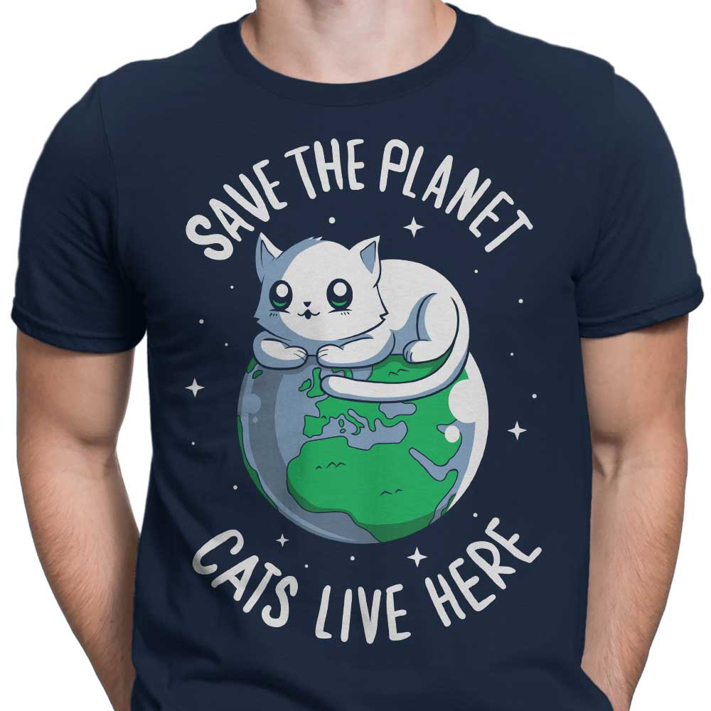 Cats Live Here - Men's Apparel T-Shirts, Hoodie, Sweatshirt | CiraTrend.com (Image 3)