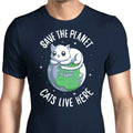 Cats Live Here - Men's Apparel T-Shirts, Hoodie, Sweatshirt | CiraTrend.com (Image 1)