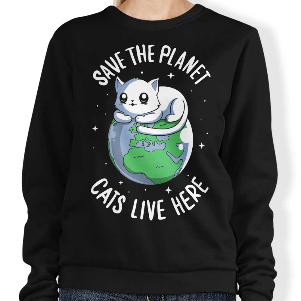 Cats Live Here T-Shirts, Hoodie, Sweatshirt