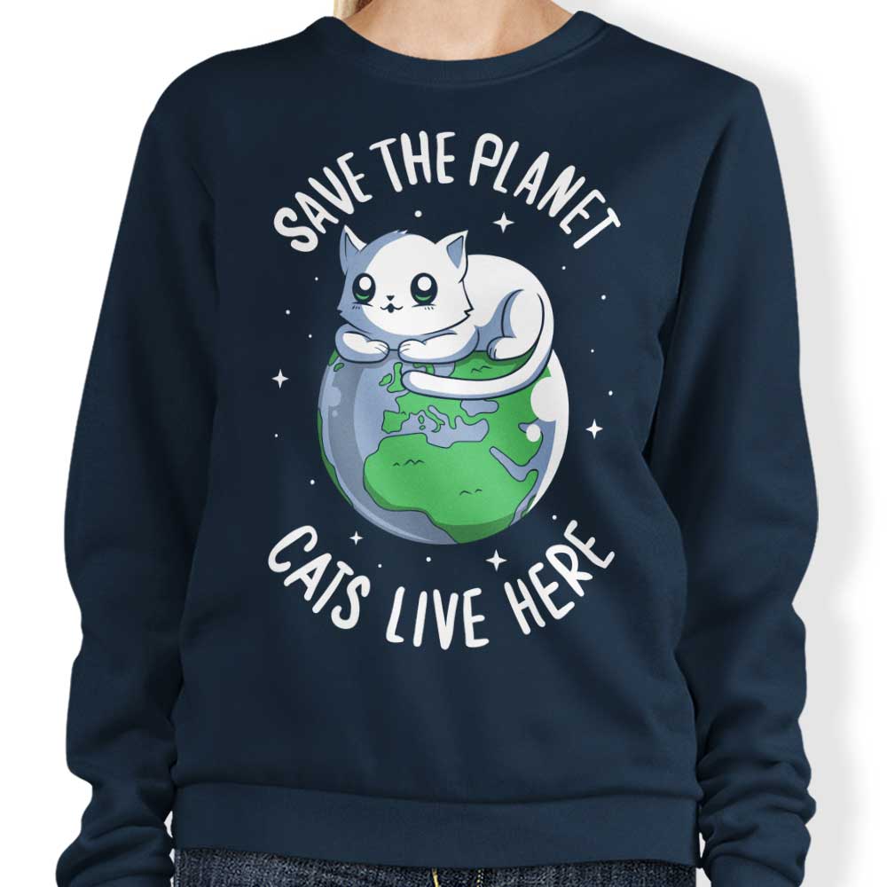 Cats Live Here T-Shirts, Hoodie, Sweatshirt