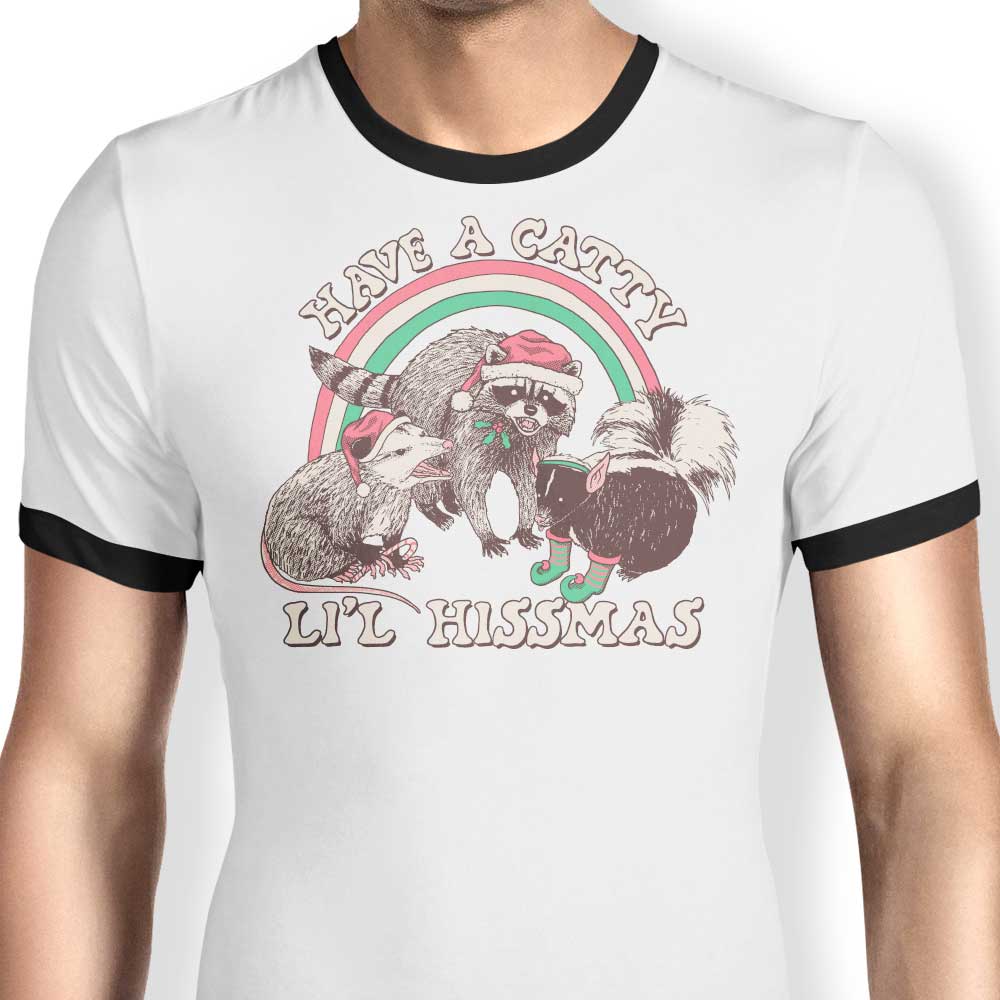 Catty Li'L Hissmas Ringer T-Shirts, Hoodie, Sweatshirt