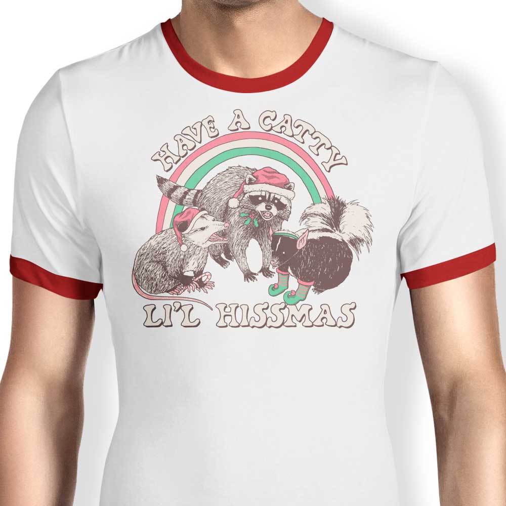 Catty Li'L Hissmas Ringer T-Shirts, Hoodie, Sweatshirt