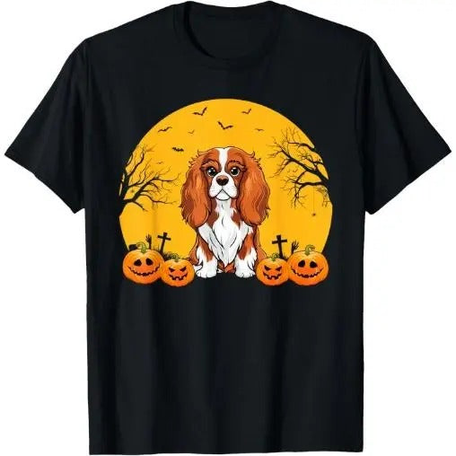 Cavalier King Charles Spaniel Dog Matching Halloween Costume T-Shirt Made in USA Hoodie, Sweatshirt | CiraTrend.com