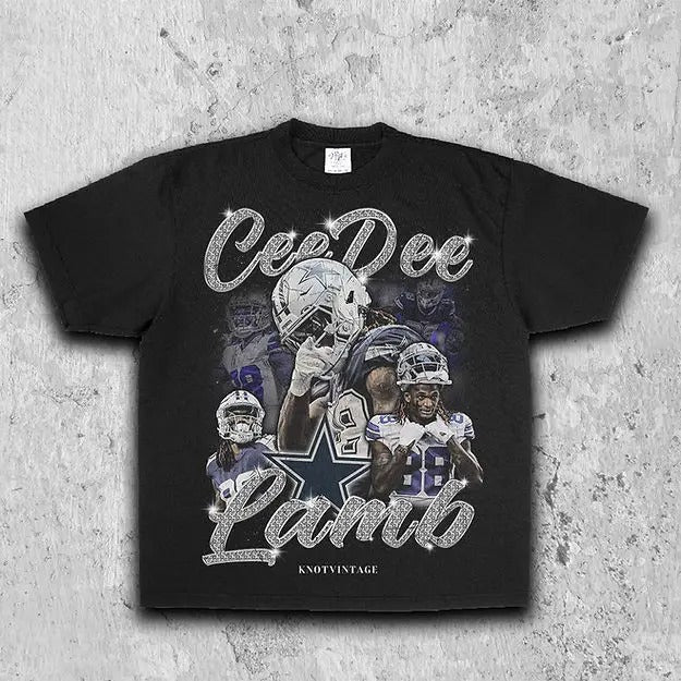 CeeDee Lamb Tee | Vintage Tee | Men's Graphic T-Shirt | Gift For Fan Hoodie, Sweatshirt | CiraTrend.com