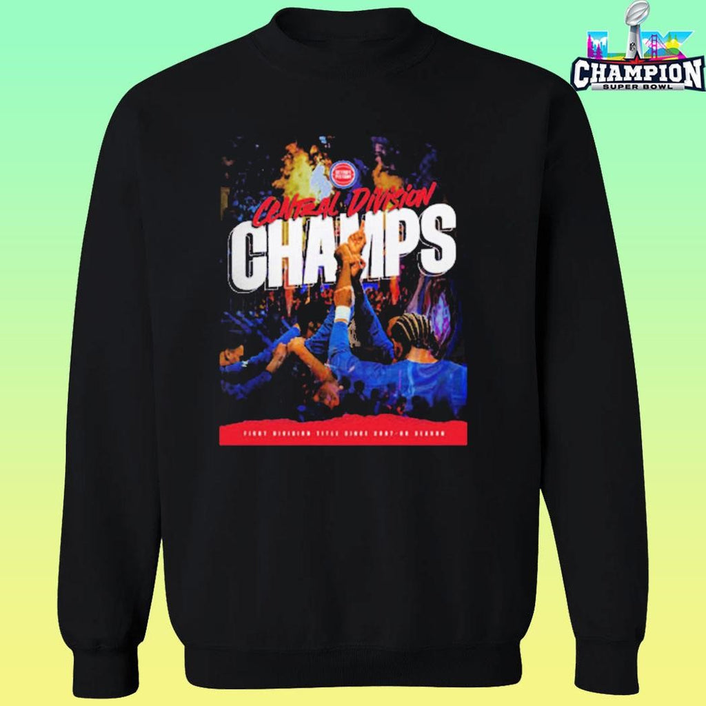 Celebrates Detroit Pistons Nba Central Division Champions 2026 Shirt
