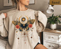Celestial Moth Shirt, Butterfly Sweatshirt, Nature Lovers Shirt, Spring Shirt For Women,Floral Moth Sweatshirt, Aesthetic...