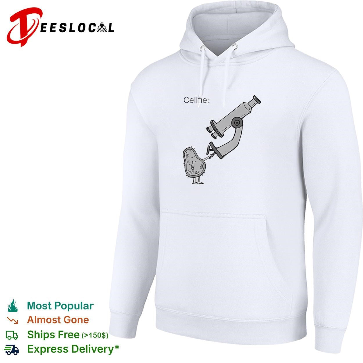 Cellfie bacteria microscope shirt