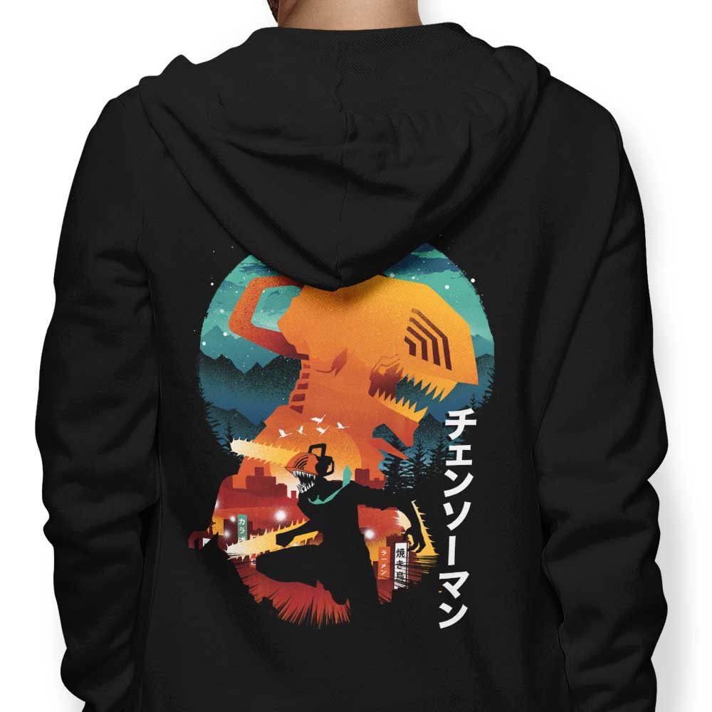 Chainsaw Silhouette - Hoodie T-Shirts, Sweatshirt | CiraTrend.com (Image 1)