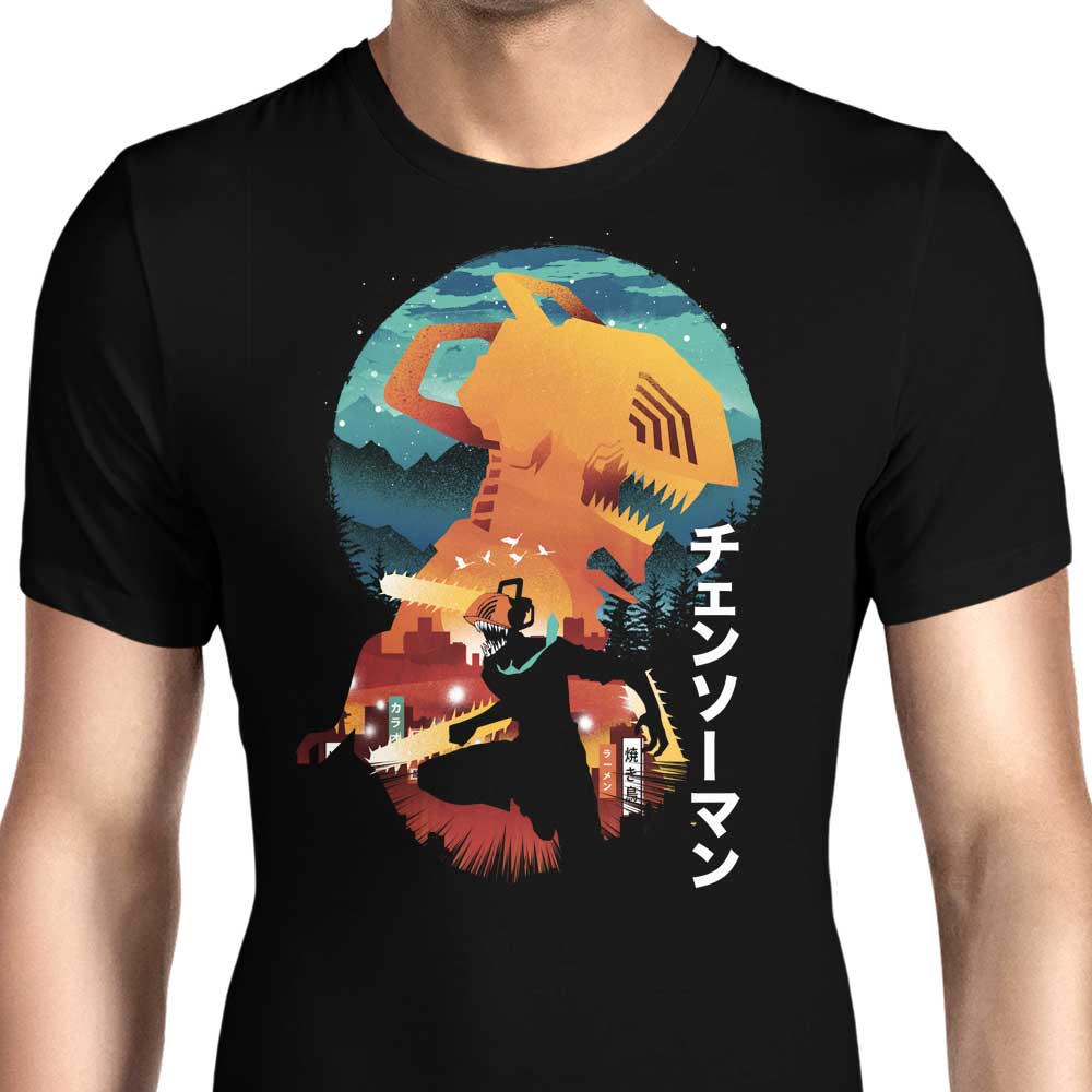 Chainsaw Silhouette - Men's Apparel T-Shirts, Hoodie, Sweatshirt | CiraTrend.com (Image 1)