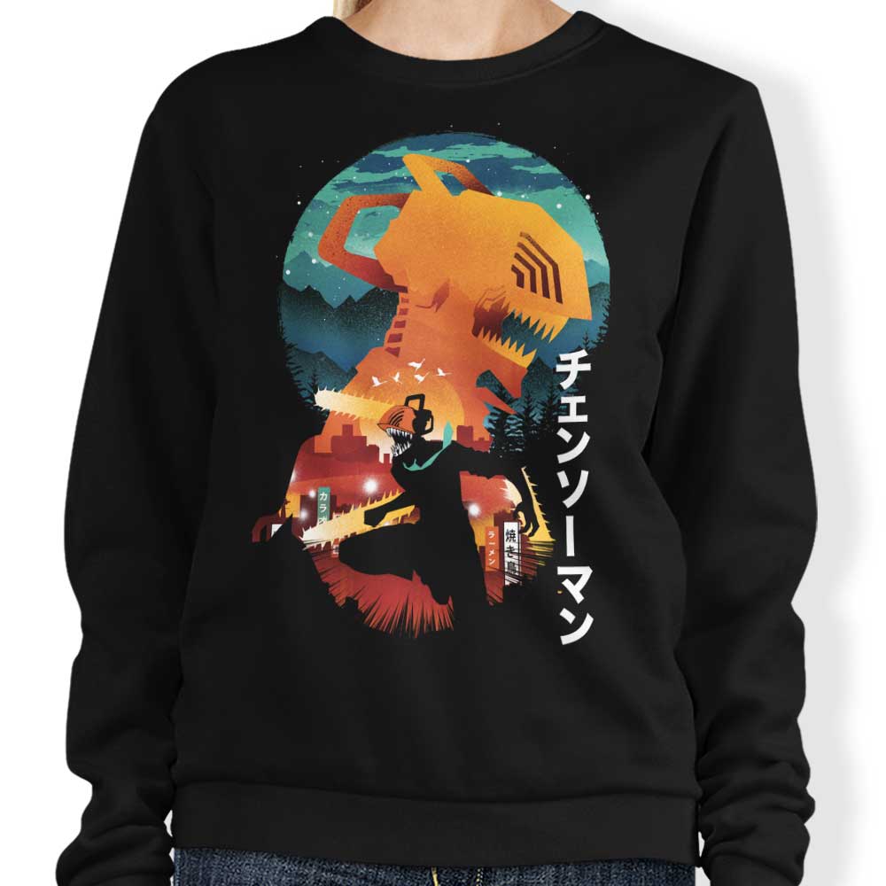 Chainsaw Silhouette - Sweatshirt T-Shirts, Hoodie | CiraTrend.com (Image 1)