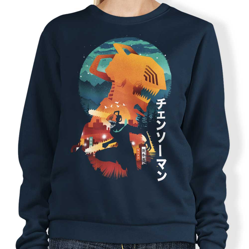 Chainsaw Silhouette - Sweatshirt T-Shirts, Hoodie | CiraTrend.com (Image 3)