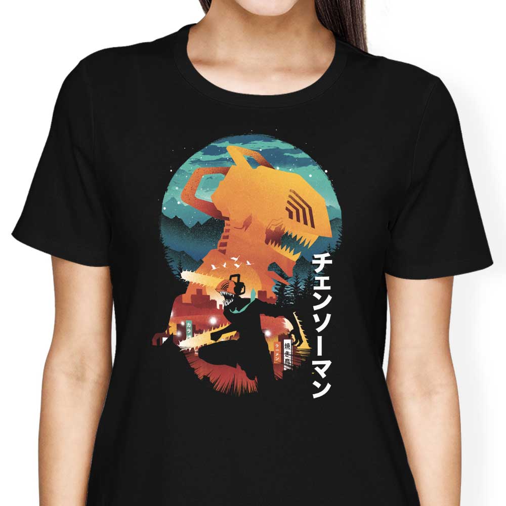 Chainsaw Silhouette - Women's Apparel T-Shirts, Hoodie, Sweatshirt | CiraTrend.com (Image 3)