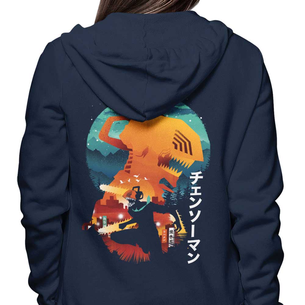 Chainsaw Silhouette - Hoodie T-Shirts, Sweatshirt | CiraTrend.com (Image 3)
