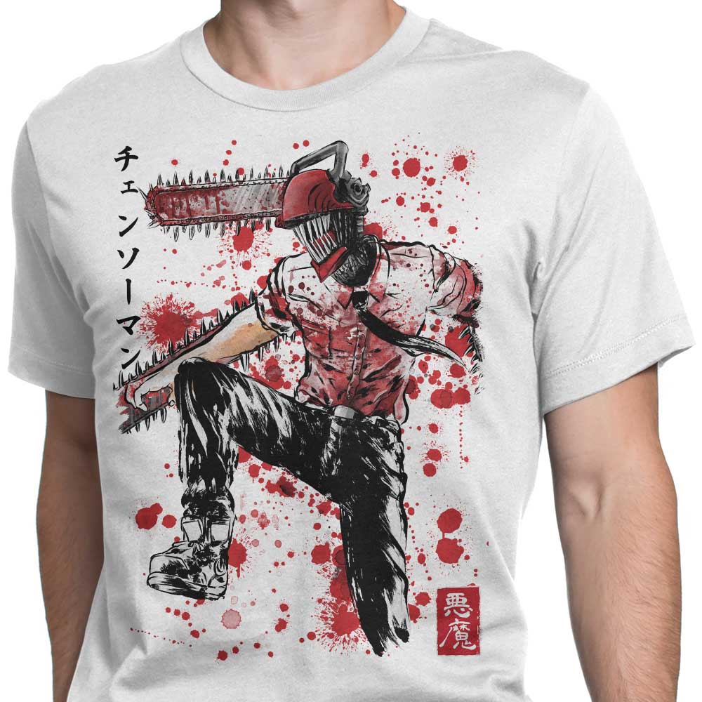 Chainsaw Sumi-e - Men's Apparel T-Shirts, Hoodie, Sweatshirt | CiraTrend.com (Image 4)