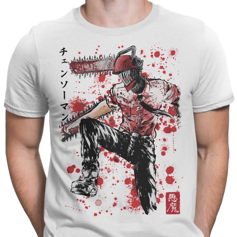 Chainsaw Sumi-e - Men's Apparel T-Shirts, Hoodie, Sweatshirt | CiraTrend.com (Image 5)