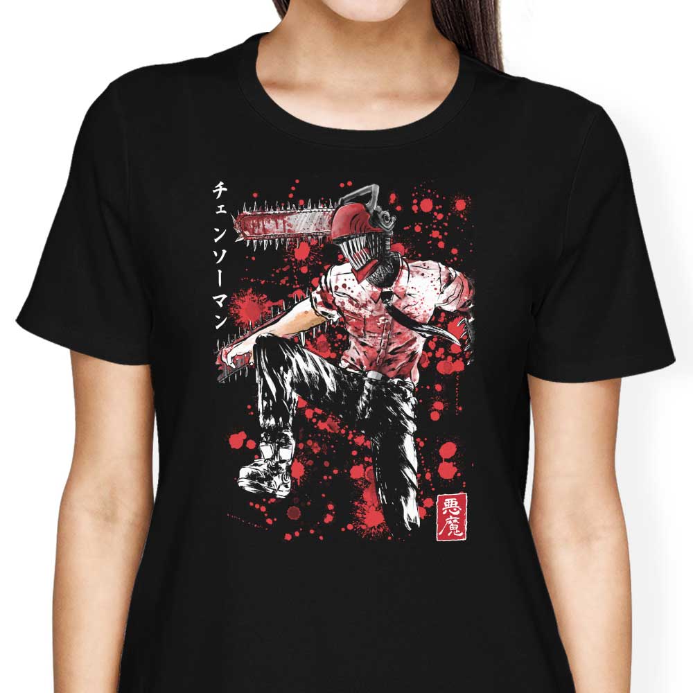 Chainsaw Sumi-e - Women's Apparel T-Shirts, Hoodie, Sweatshirt | CiraTrend.com (Image 3)