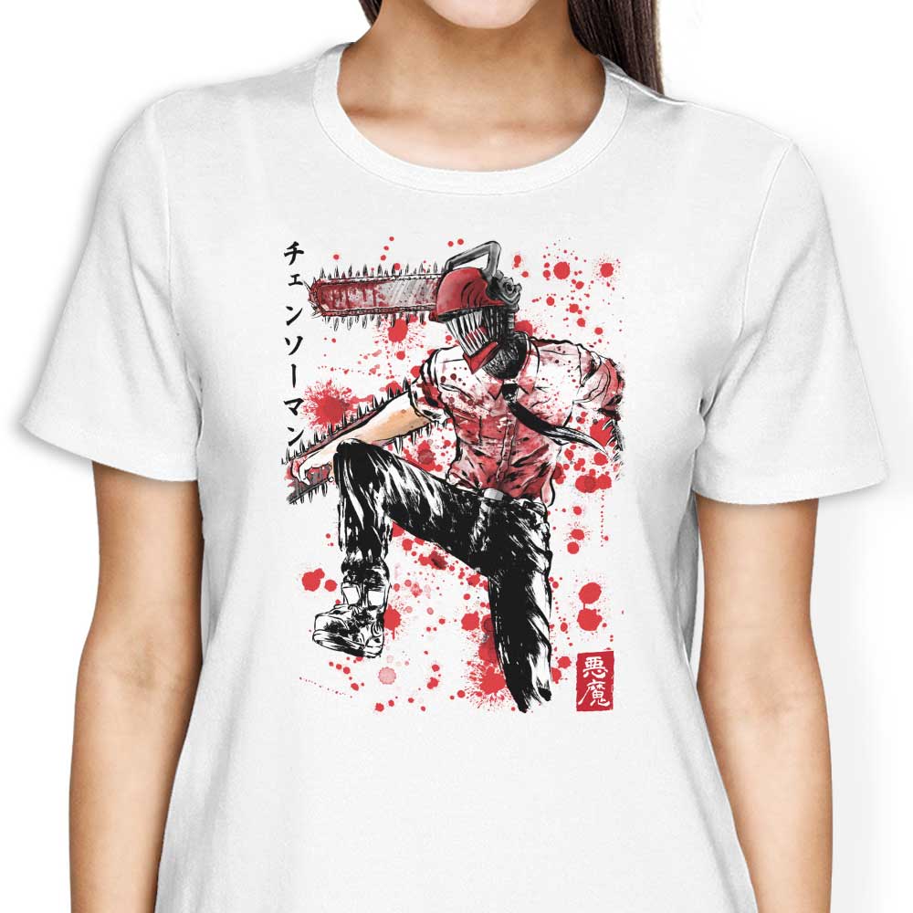Chainsaw Sumi-e - Women's Apparel T-Shirts, Hoodie, Sweatshirt | CiraTrend.com (Image 4)