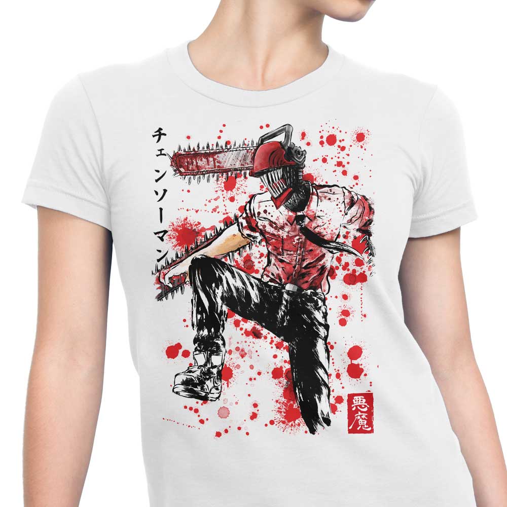 Chainsaw Sumi-e - Women's Apparel T-Shirts, Hoodie, Sweatshirt | CiraTrend.com (Image 5)