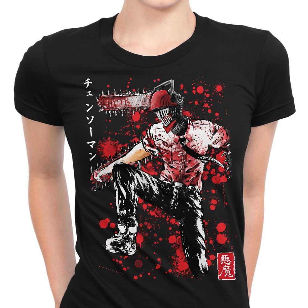 Chainsaw Sumi-e - Women's Apparel T-Shirts, Hoodie, Sweatshirt | CiraTrend.com (Image 1)