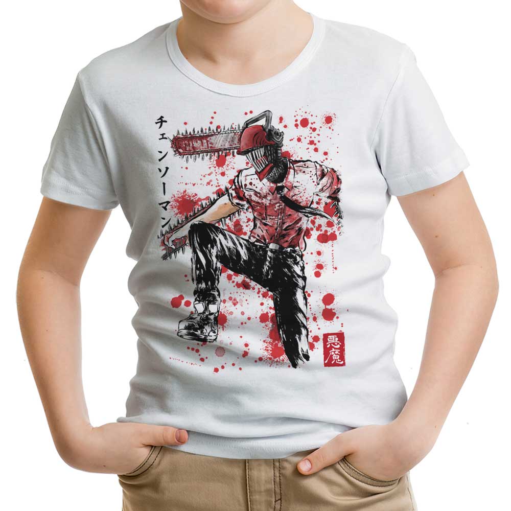 Chainsaw Sumi-e - Youth Apparel T-Shirts, Hoodie, Sweatshirt | CiraTrend.com (Image 3)