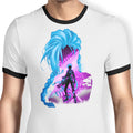 Chaos and Powder - Ringer T-Shirt Hoodie, Sweatshirt | CiraTrend.com (Image 1)