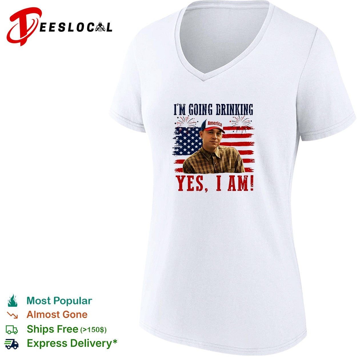 Charlie Hunnam Ed Gein I’m Going Drinking Yes I Am 4th Of July shirt