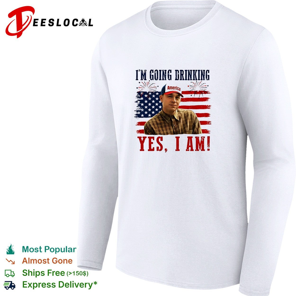Charlie Hunnam Ed Gein I’m Going Drinking Yes I Am 4th Of July shirt