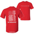 Charlie Kirk Freedom A True American Patriot with US Flag Graphic T-Shirt, Wear Red on October 14th as Charles James Kirk...