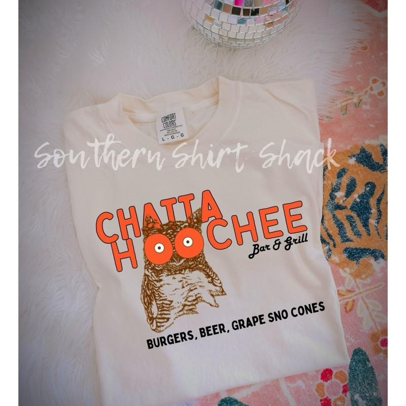 Chattahoocheee Owl T shirt  | Ivory comfort colors T shirt top Hoodie, Sweatshirt | CiraTrend.com
