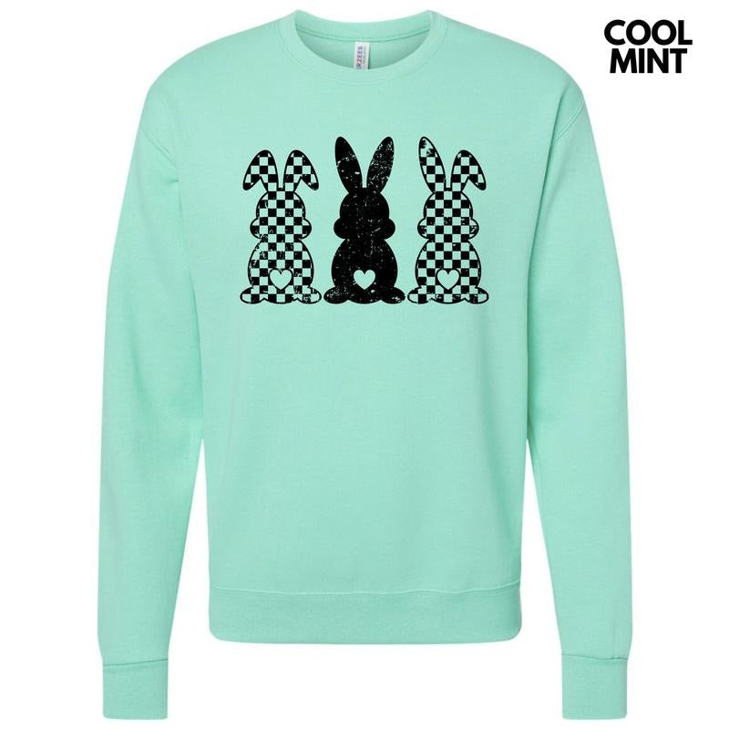 Checker Bunny Trio Sweatshirt 'NLB' T-Shirts, Hoodie | CiraTrend.com