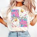 Checkered Goose Coquette with Floral Mama Preppy Trend for Mother's Day T-Shirt Hoodie, Sweatshirt | CiraTrend.com