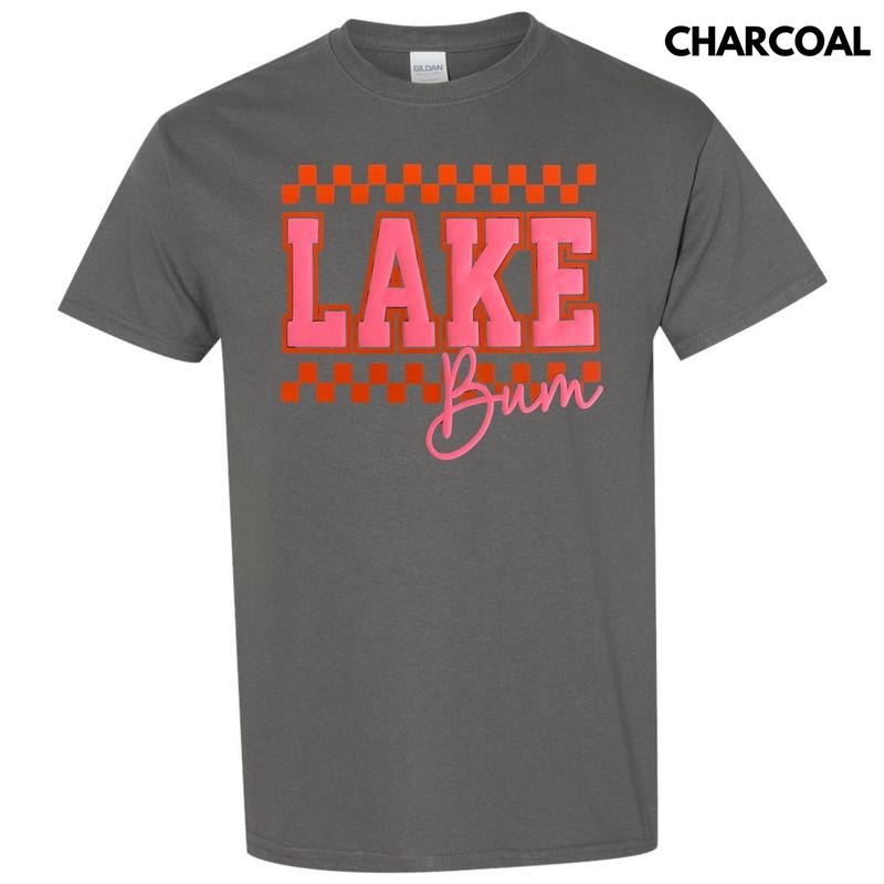 Checkered Lake Bum Puff Gildan Short Sleeve T-Shirt Hoodie, Sweatshirt | CiraTrend.com