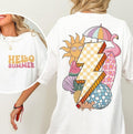 Checkered Lightning Summer T Shirt, Retro Summer Shirt, Groovy summer Hoodie, Beach Shirt Design, Summer aesthetic,...