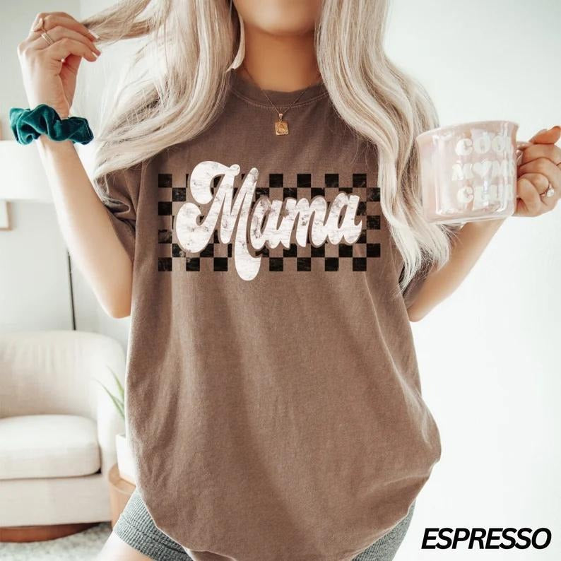 Checkered Mama Sweatshirt, Hoodie, T-Shirt | CiraTrend.com