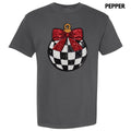 Checkered Ornament Sequin Patch Comfort Colors T-Shirt Hoodie, Sweatshirt | CiraTrend.com