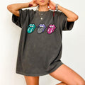 Checkered Rock Tongues Tshirt, Retro Lips shirt,, Concert Tee, Classic Rock, Tshirt, Hoodie, Sweatshirt | CiraTrend.com