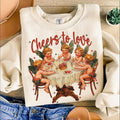 Cheers to love  Cupid's celebrating love ,Valentine's day Sweatshirts,Valentine ,Coquette,Trending ,Girly Valentine...