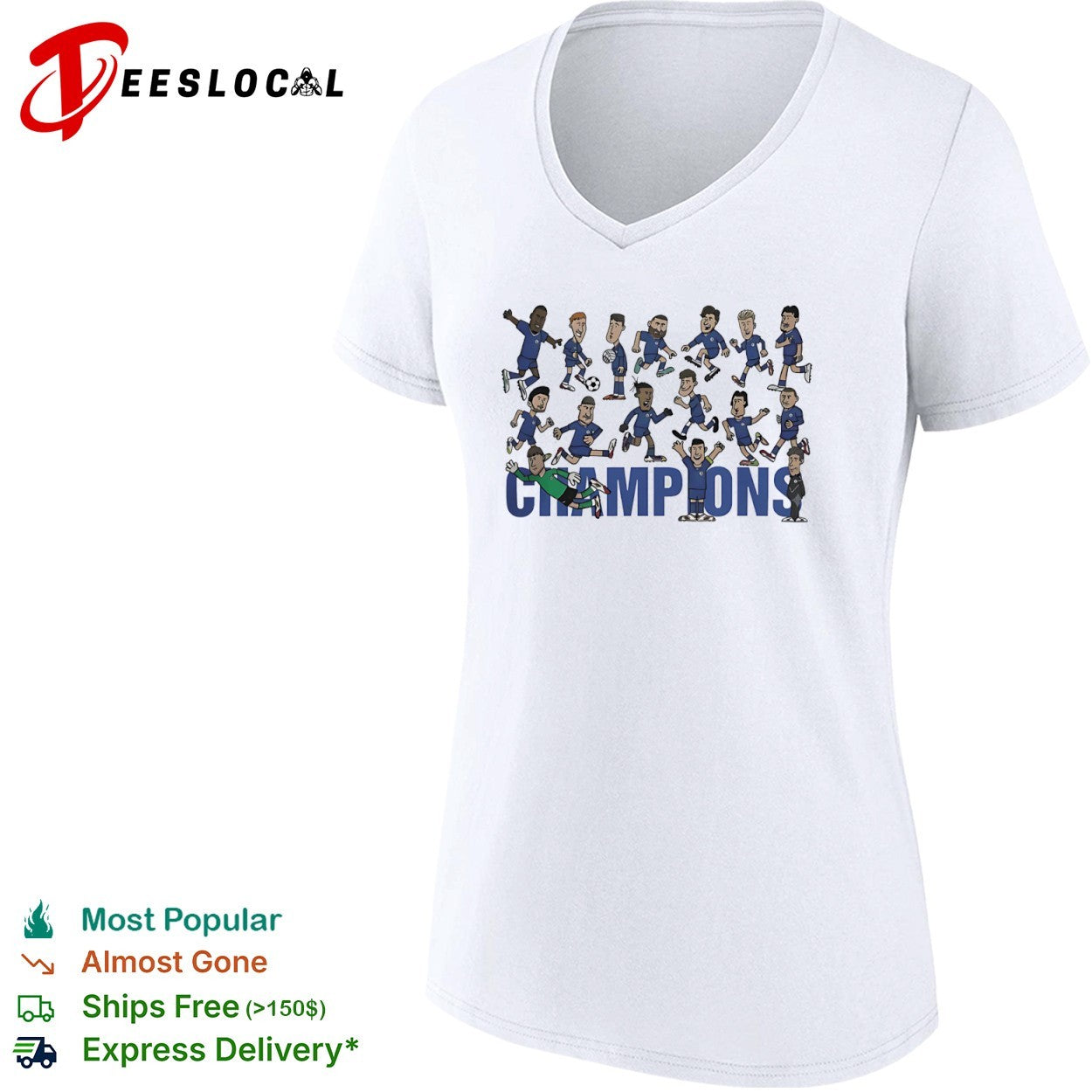 Chelsea FC Champions Roster Havertz Kante Mount James Azpilicueta Jorginho shirt
