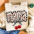 Cherry Bow Coquette Mama Sweatshirt Mom Coquette Soft Girl Aesthetic Mothers Day Ribbon T-Shirts, Hoodie | CiraTrend.com